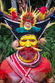 Huli Wigman Portrait of a Huli Wigman © Roberto Pazzi