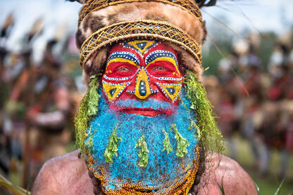 Tambul Colors Portrait of a Tambul tribesman Buy Now