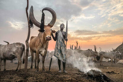 Mundari tribesman