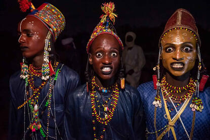 Night Celebrations Sudosukai - Wodaabe people celebrating the Gerewol festival by night © Roberto Pazzi