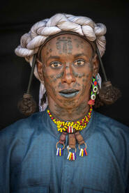 Japto Tribesman Portrait of a Japto - Wodabee tribesman © Roberto Pazzi