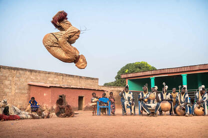 Panther Man The performance of a Senoufo dancer for the Boloye, known also as the panther dance © Roberto Pazzi