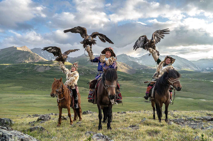 The Lords of the Eagles Group of Kazakh eagle hunters © Roberto Pazzi