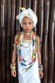 The Child of the Mami Wata Portrait of a child at the celebration for the Mami Wata © Roberto Pazzi