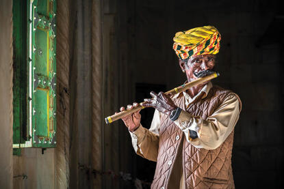 The Flautist Portrait of a flautist © Roberto Pazzi