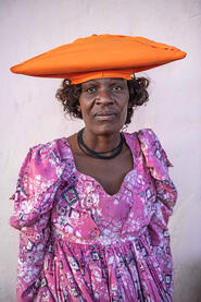 Herero Woman Portrait of a Herero woman in the traditional attire © Roberto Pazzi