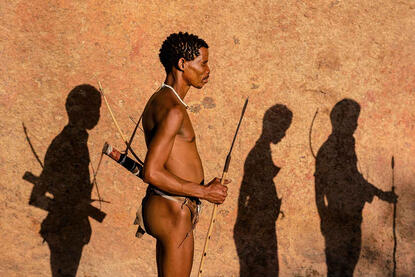 Fading Away Representation of the San people and their ongoing process of extinction © Roberto Pazzi