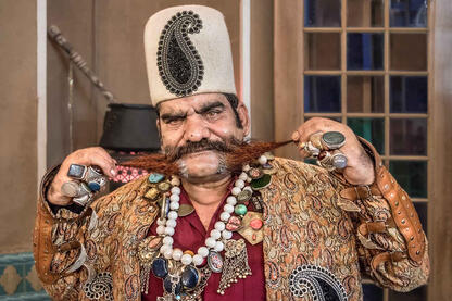 The Shah Portrait of a man in historical attire © Roberto Pazzi