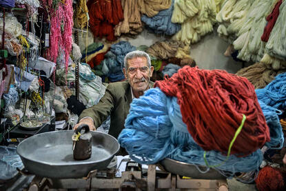 The Wool Seller Portrait of a wool seller in his shop © Roberto Pazzi