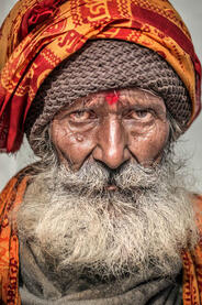 The Sadhu Portrait of an elderly sadhu © Roberto Pazzi
