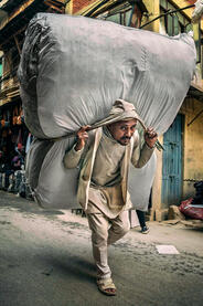 The Porter Portrait of a porter at work © Roberto Pazzi