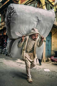 The Porter Portrait of a porter at work Buy Print