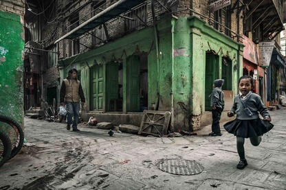 The Run Street scene in Kathmandu © Roberto Pazzi